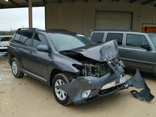 5TDZK3EH8CS086032 - 2012 TOYOTA HIGHLANDER GRAY photo 1