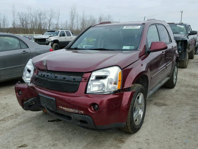 2CNDL43F886008863 - 2008 CHEVROLET EQUINOX LT MAROON photo 2