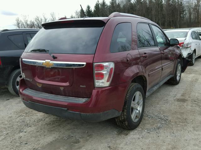 2CNDL43F886008863 - 2008 CHEVROLET EQUINOX LT MAROON photo 4