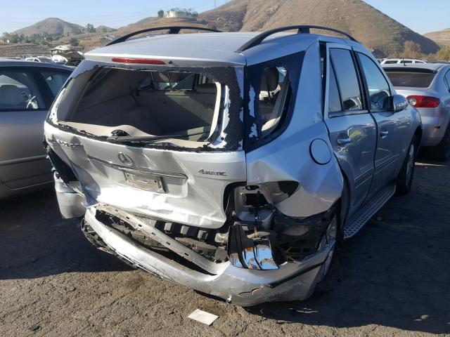 4JGBB22E28A432873 - 2008 MERCEDES-BENZ ML 320 CDI SILVER photo 4