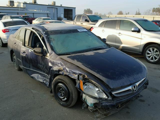 1HGCM66537A086157 - 2007 HONDA ACCORD EX BLUE photo 1