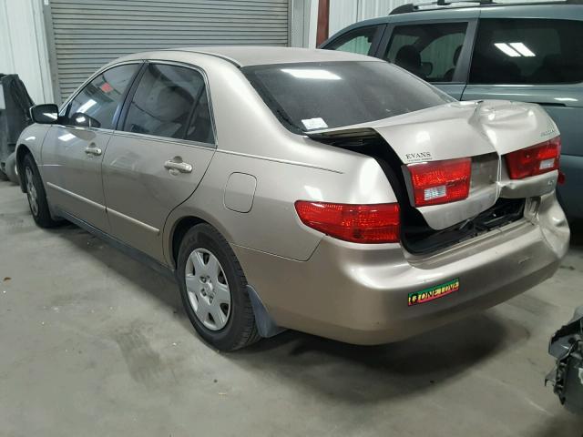 3HGCM56415G702454 - 2005 HONDA ACCORD LX GOLD photo 3