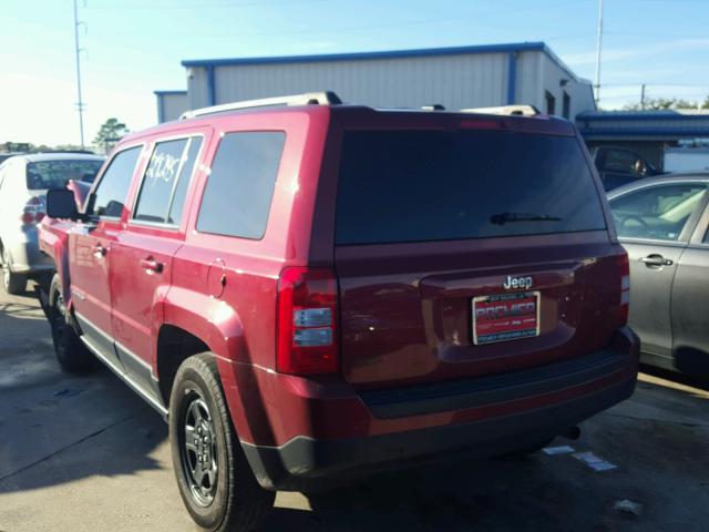 1C4NJPBB5GD699428 - 2016 JEEP PATRIOT SP BURGUNDY photo 3