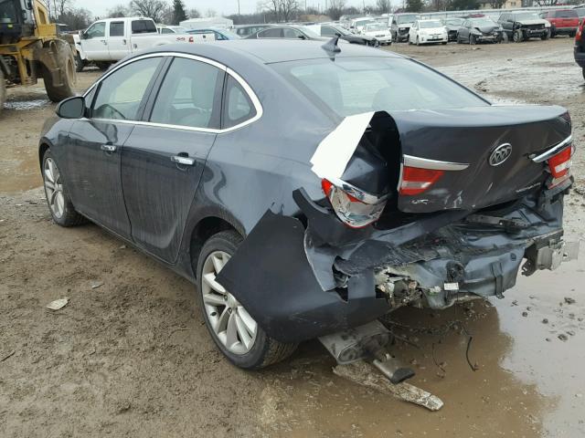 1G4PP5SK0D4144857 - 2013 BUICK VERANO GRAY photo 3