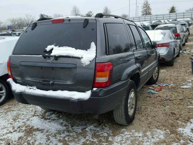 1J4GW48S24C306254 - 2004 JEEP GRAND CHER GRAY photo 4