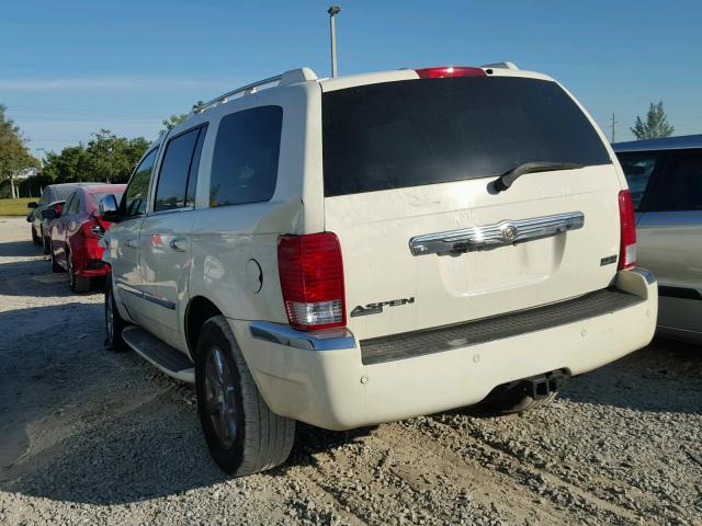 1A8HX58208F132162 - 2008 CHRYSLER ASPEN LIMI WHITE photo 3