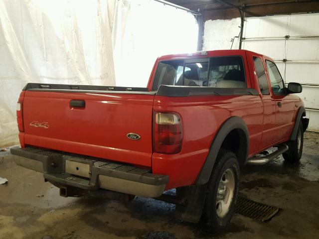 1FTZR45E82TA18238 - 2002 FORD RANGER SUP RED photo 4