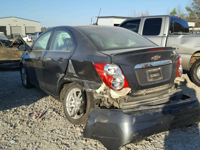 1G1JC5SH4D4162829 - 2013 CHEVROLET SONIC LT GRAY photo 3