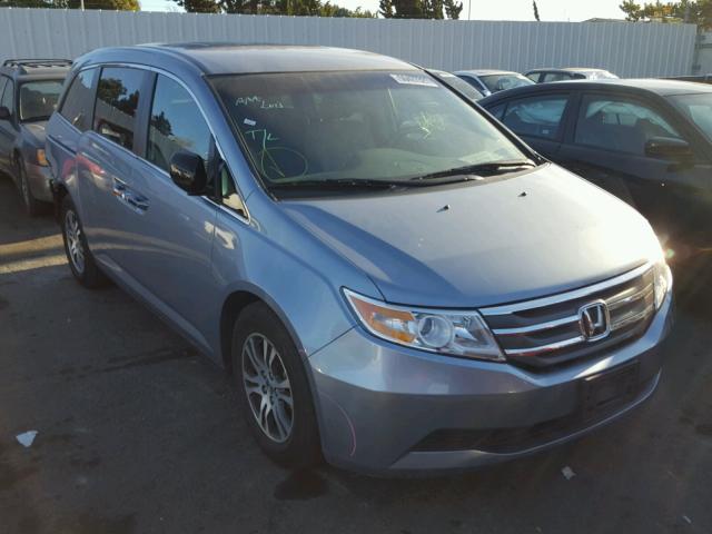 5FNRL5H49CB024385 - 2012 HONDA ODYSSEY EX BLUE photo 1