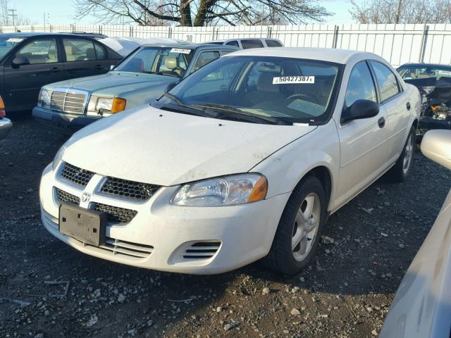 1B3EL36R14N367407 - 2004 DODGE STRATUS SE WHITE photo 2