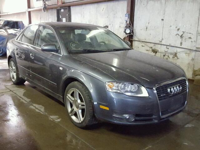 WAUDF78E47A236614 - 2007 AUDI A4 2.0T QU GRAY photo 1