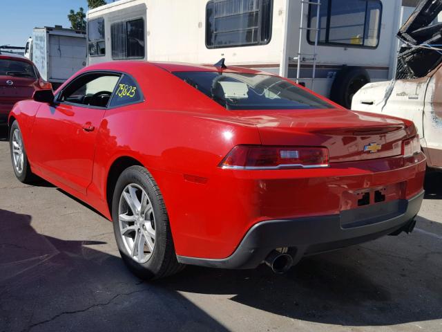 2G1FA1E36E9178369 - 2014 CHEVROLET CAMARO LS RED photo 3