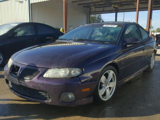 6G2VX12G04L209865 - 2004 PONTIAC GTO PURPLE photo 2