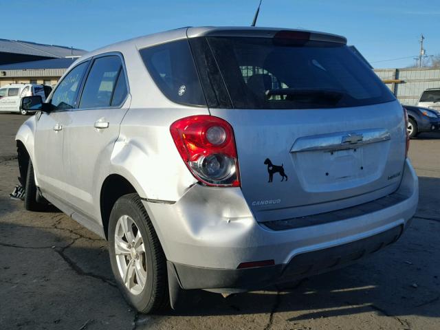 2GNALBEKXC1310741 - 2012 CHEVROLET EQUINOX LS SILVER photo 3