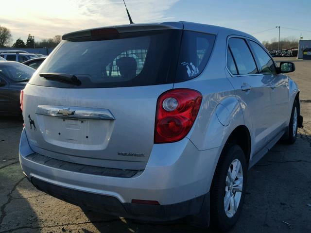 2GNALBEKXC1310741 - 2012 CHEVROLET EQUINOX LS SILVER photo 4