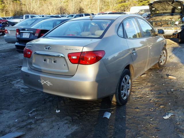 KMHDU4AD6AU867830 - 2010 HYUNDAI ELANTRA BL BROWN photo 4