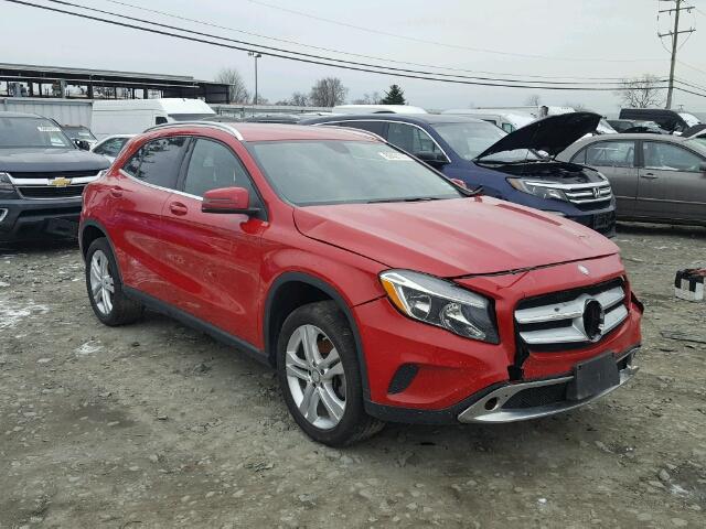 WDCTG4GB8FJ033042 - 2015 MERCEDES-BENZ GLA 250 4M RED photo 1