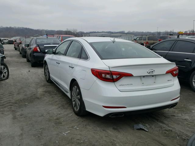 5NPE34AF5GH423256 - 2016 HYUNDAI SONATA SPO WHITE photo 3