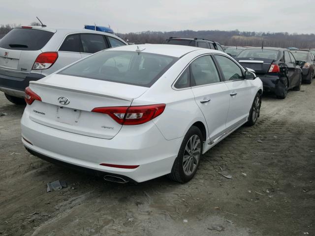 5NPE34AF5GH423256 - 2016 HYUNDAI SONATA SPO WHITE photo 4