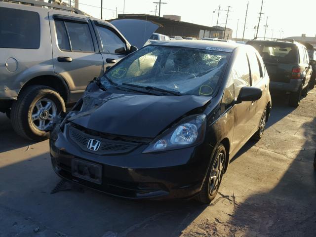 JHMGE8H3XCS001337 - 2012 HONDA FIT BLACK photo 2