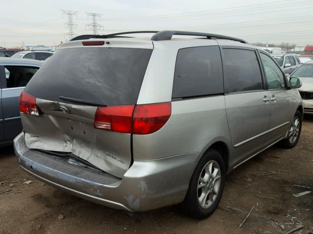 5TDZA22C75S264215 - 2005 TOYOTA SIENNA XLE BEIGE photo 4