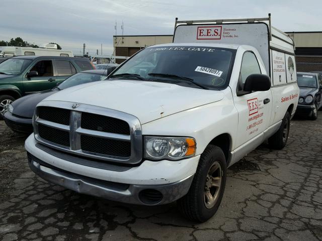 1D7HA16N05J520943 - 2005 DODGE RAM 1500 S WHITE photo 2