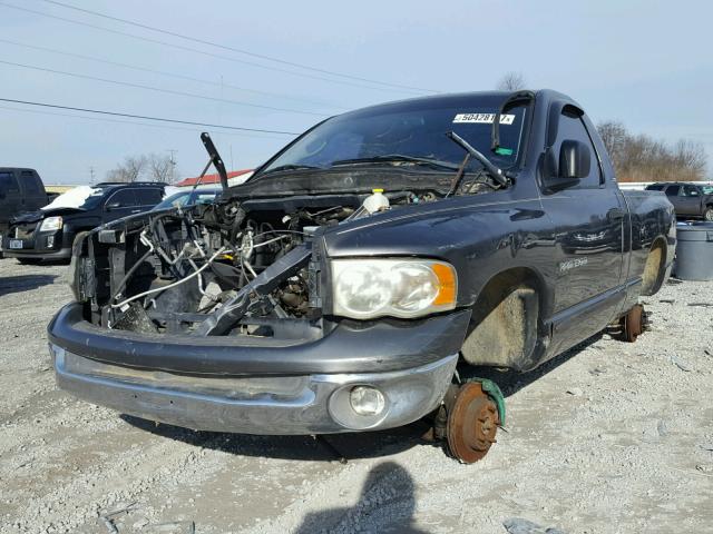 1D7HU16N02J188151 - 2002 DODGE RAM 1500 CHARCOAL photo 2