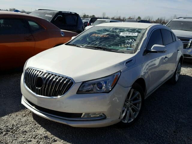 1G4GB5G31EF237862 - 2014 BUICK LACROSSE WHITE photo 2