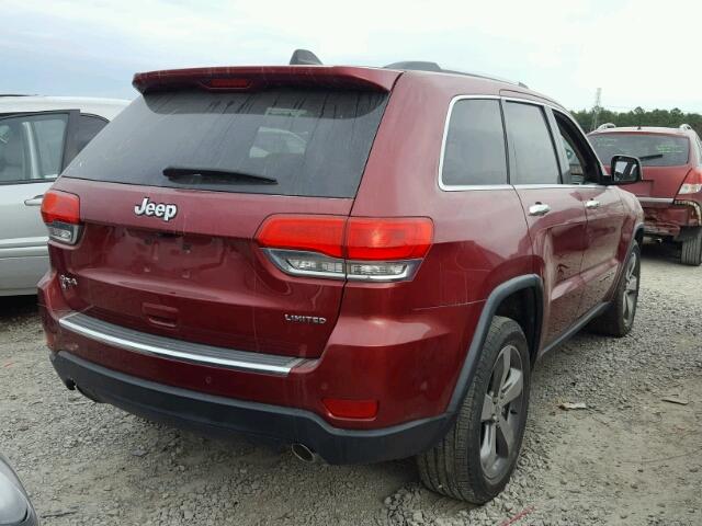 1C4RJFBG1EC112524 - 2014 JEEP GRAND CHER RED photo 4