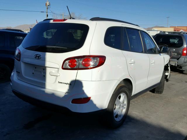 5NMSG3AB3AH345188 - 2010 HYUNDAI SANTA FE G WHITE photo 4