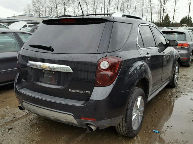 2GNFLGE34D6180505 - 2013 CHEVROLET EQUINOX LT BLACK photo 4