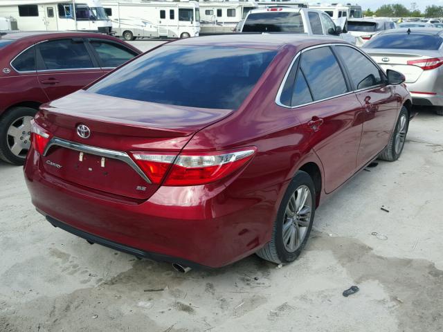 4T1BF1FK0GU576062 - 2016 TOYOTA CAMRY LE MAROON photo 4