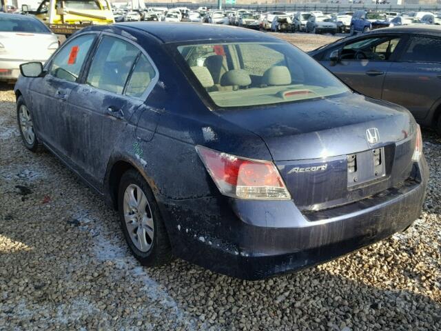 JHMCP26488C027907 - 2008 HONDA ACCORD LXP BLUE photo 3