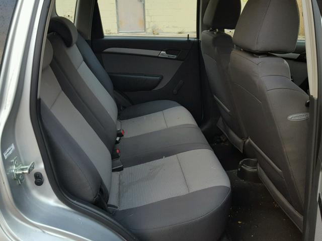 KL1TD66EX9B331278 - 2009 CHEVROLET AVEO LS SILVER photo 6