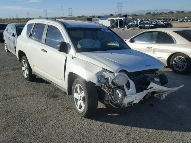 1J8FT47W98D542147 - 2008 JEEP COMPASS SP WHITE photo 1