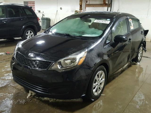 KNADM4A36D6273448 - 2013 KIA RIO LX Սև լուսանկար 2