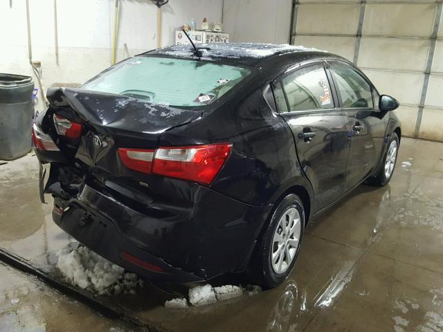 KNADM4A36D6273448 - 2013 KIA RIO LX Սև լուսանկար 4