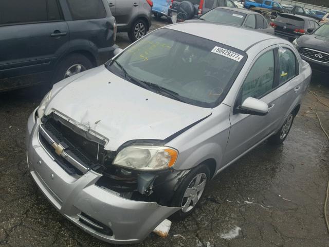 KL1TD5DE6BB126351 - 2011 CHEVROLET AVEO LS SILVER photo 2