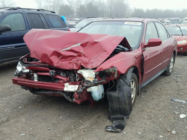 1HGCG56762A052743 - 2002 HONDA ACCORD SE RED photo 2