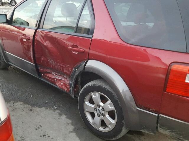 1FMDK02167GA21823 - 2007 FORD FREESTYLE RED photo 9