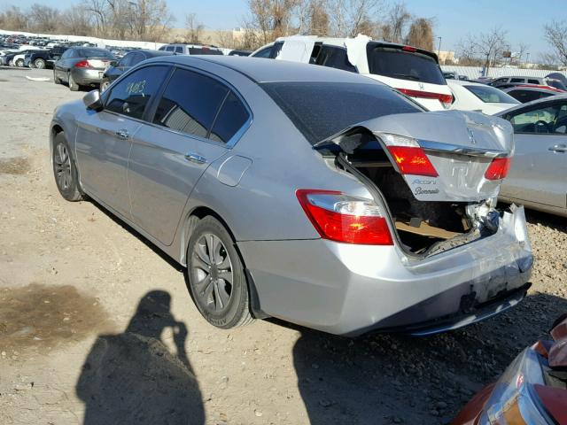 1HGCR2F31EA139878 - 2014 HONDA ACCORD LX SILVER photo 3