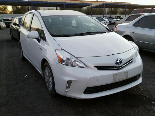 JTDZN3EU8D3243274 - 2013 TOYOTA PRIUS V WHITE photo 1