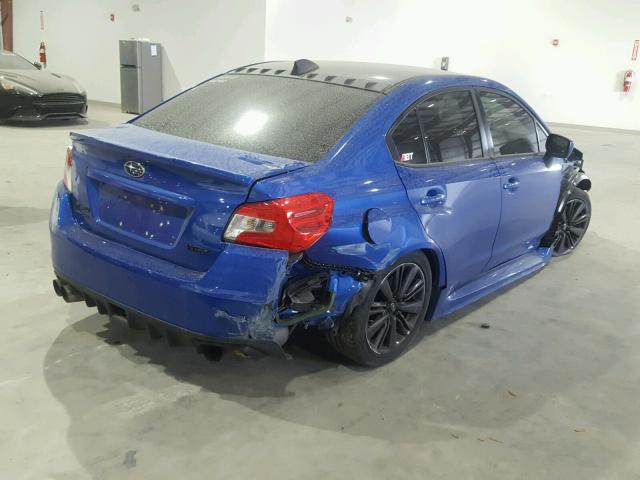 JF1VA1J63F9825956 - 2015 SUBARU WRX LIMITE BLUE photo 4