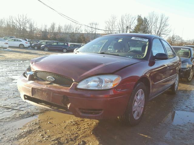 1FAFP53U36A163087 - 2006 FORD TAURUS SE MAROON photo 2