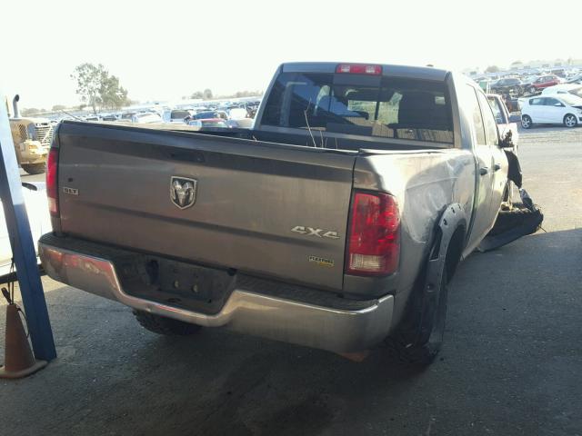 1C6RD7GP8CS299034 - 2012 DODGE RAM 1500 S GRAY photo 4