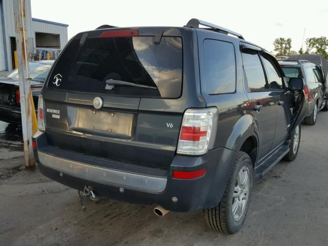 4M2CU87138KJ39645 - 2008 MERCURY MARINER PR GRAY photo 4