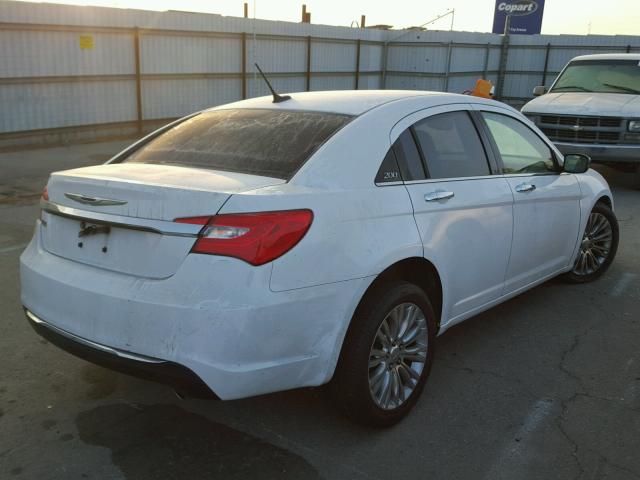 1C3CCBCG0CN152073 - 2012 CHRYSLER 200 LIMITE WHITE photo 4