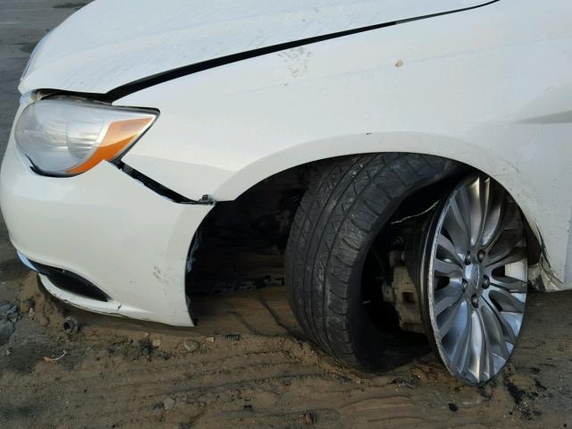 1C3CCBCG0CN152073 - 2012 CHRYSLER 200 LIMITE WHITE photo 9