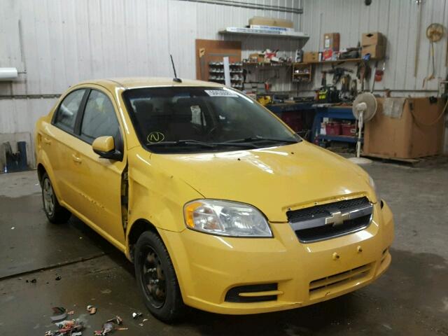 KL1TD56E79B621486 - 2009 CHEVROLET AVEO LS YELLOW photo 1