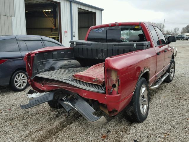 1D7HU18256J121067 - 2006 DODGE RAM 1500 S RED photo 4